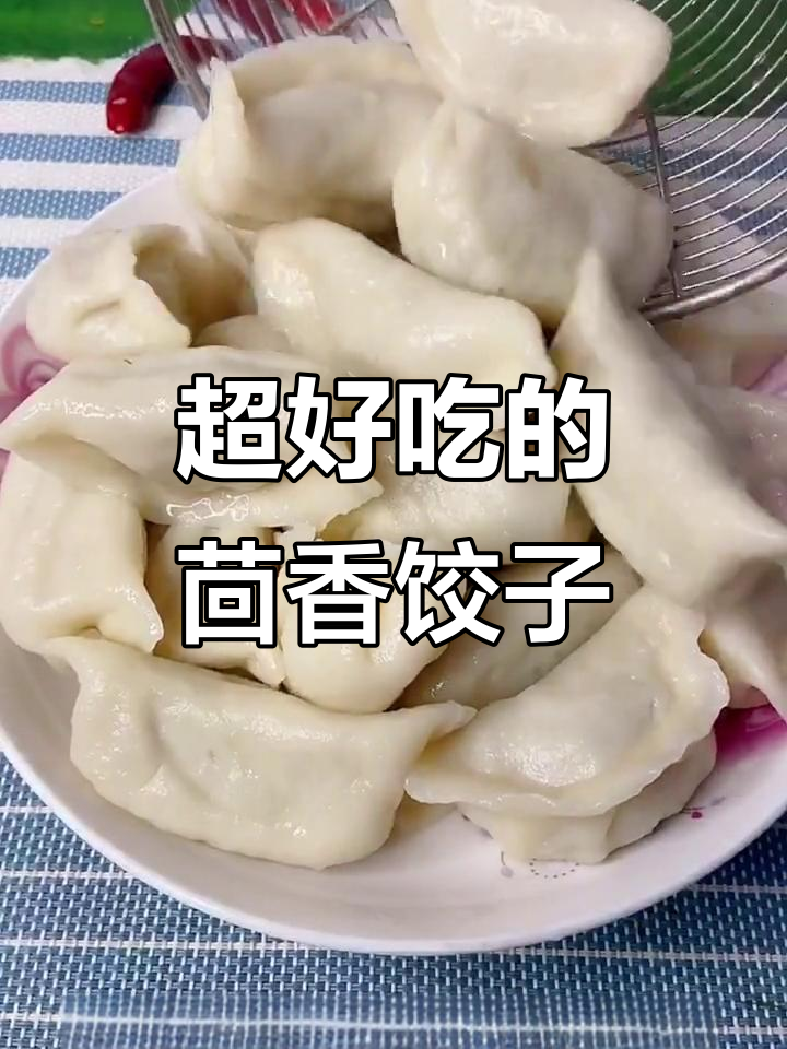 茴香猪肉饺子,鲜嫩多汁,三盘不够吃!