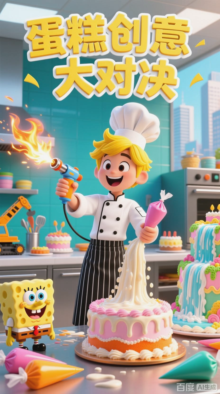 黄毛逆袭夺冠！蛋糕创意大赛惊现黑马，评委集体点赞！