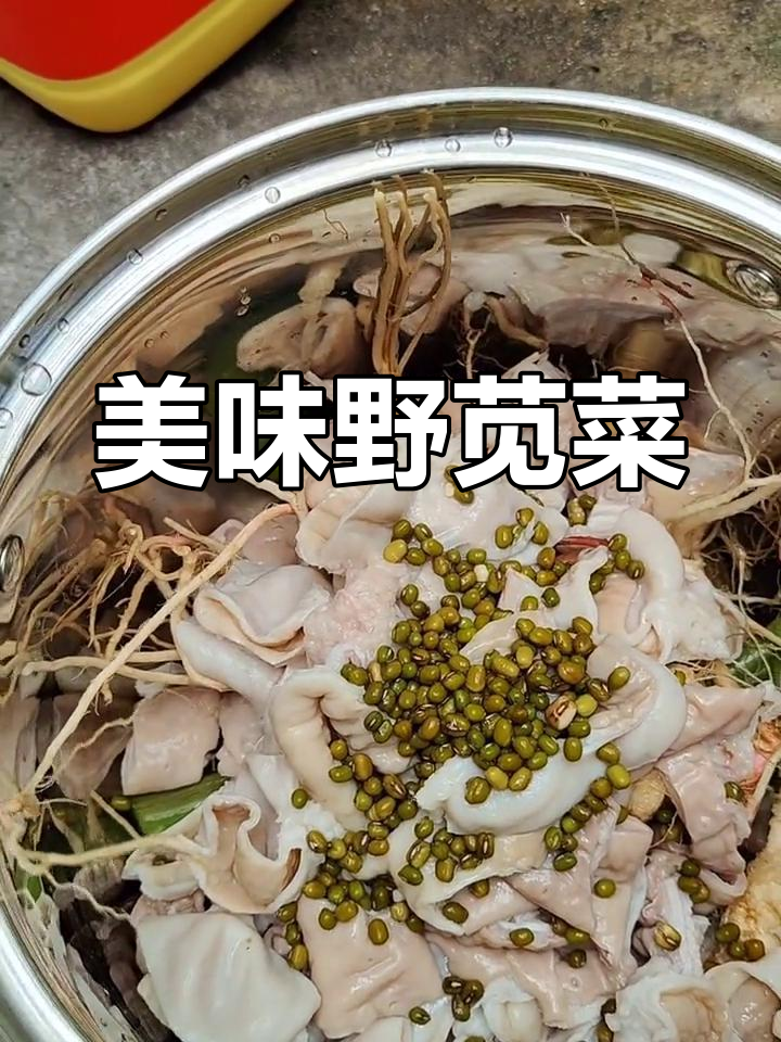野苋菜根炖猪大肠,家乡的味道