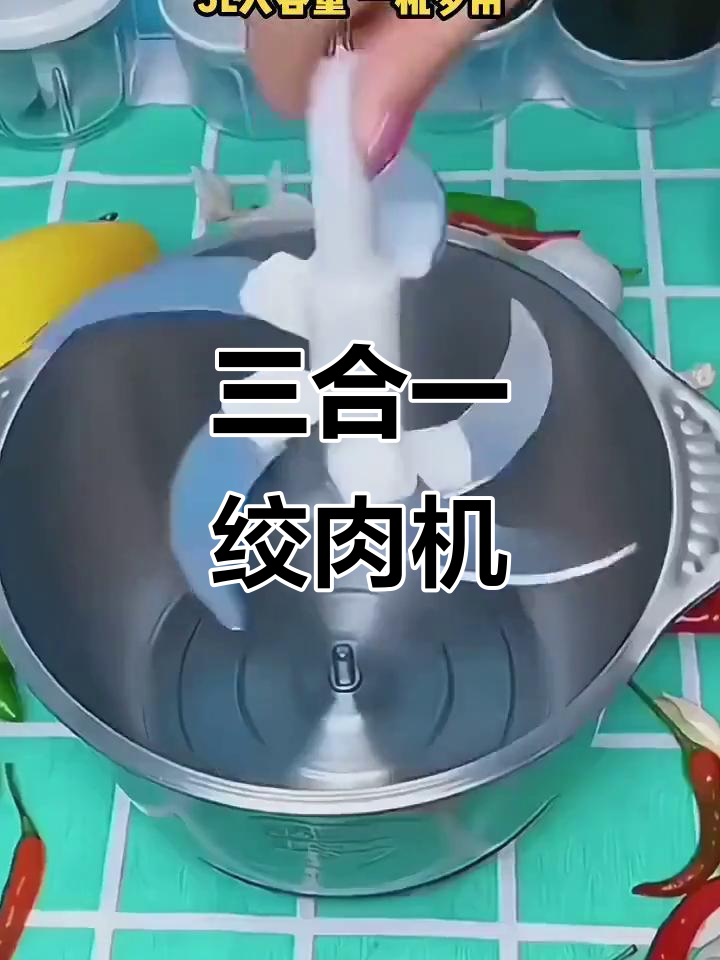 新飞绞肉机,三合一功能,大容量不锈钢设计
