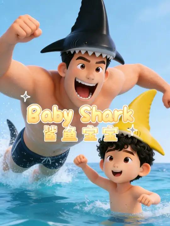英文儿歌《Baby Shark》鲨鱼宝宝,快跑呀……