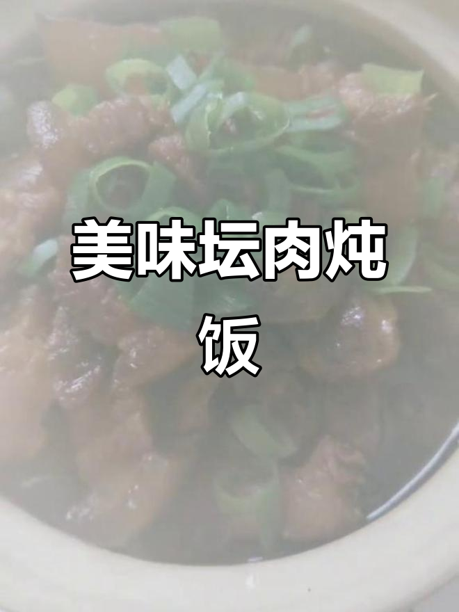 软糯坛肉配米饭,香入齿缝的完美搭配