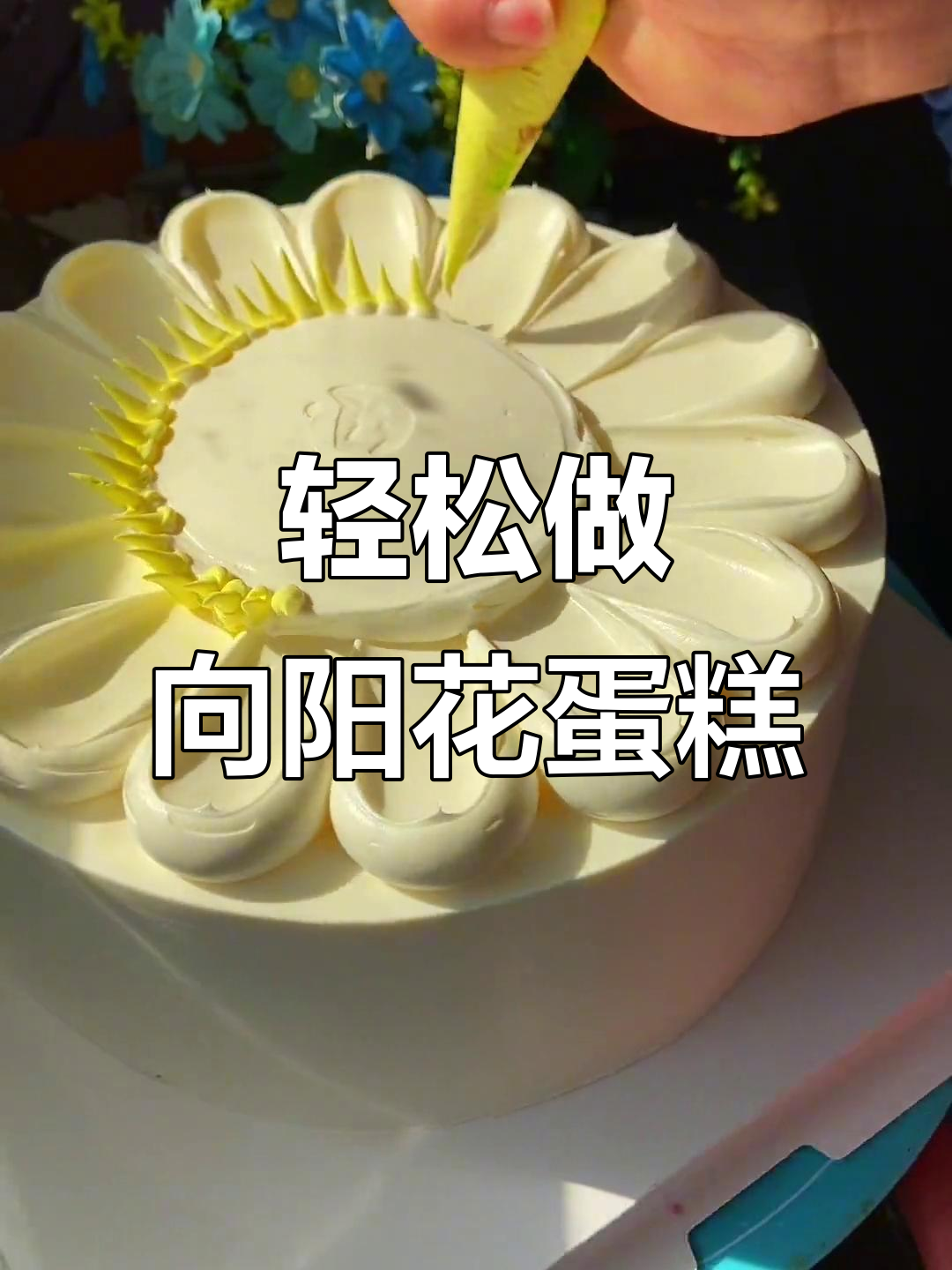向阳花蛋糕,简单又好玩!一看就会的手绘技巧