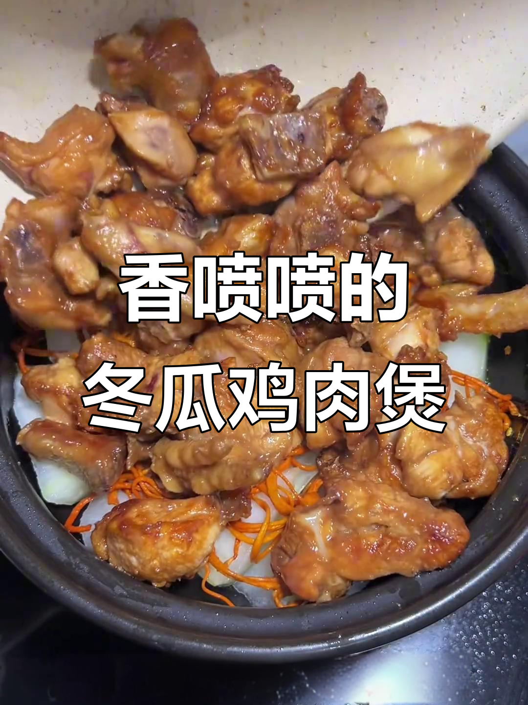 潮汕家常冬瓜鸡肉煲，香气扑鼻让人怀念家的味道