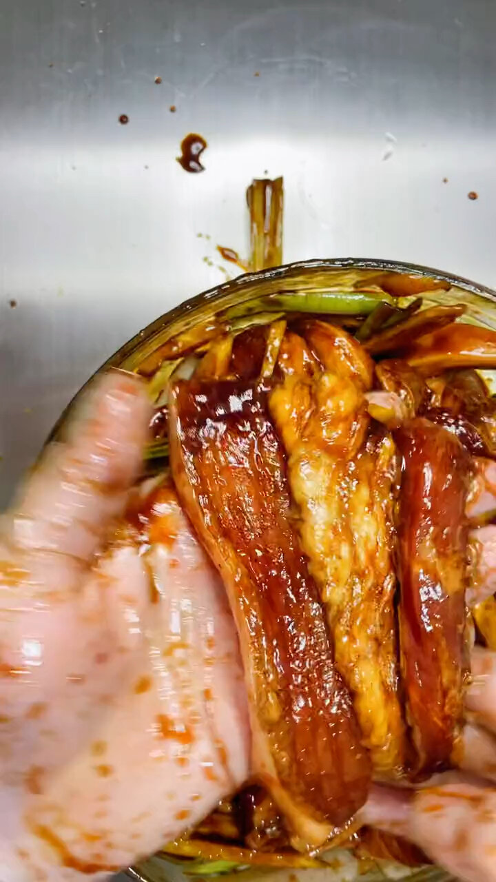 肉粽子肉的腌制