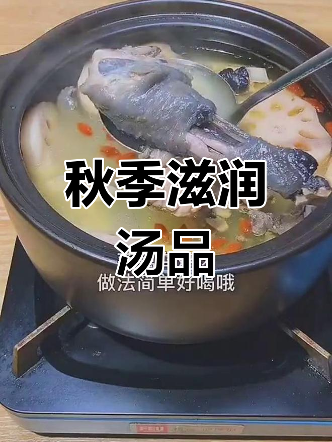 秋冬干燥,莲藕乌鸡汤滋阴润燥,缓解五心烦热
