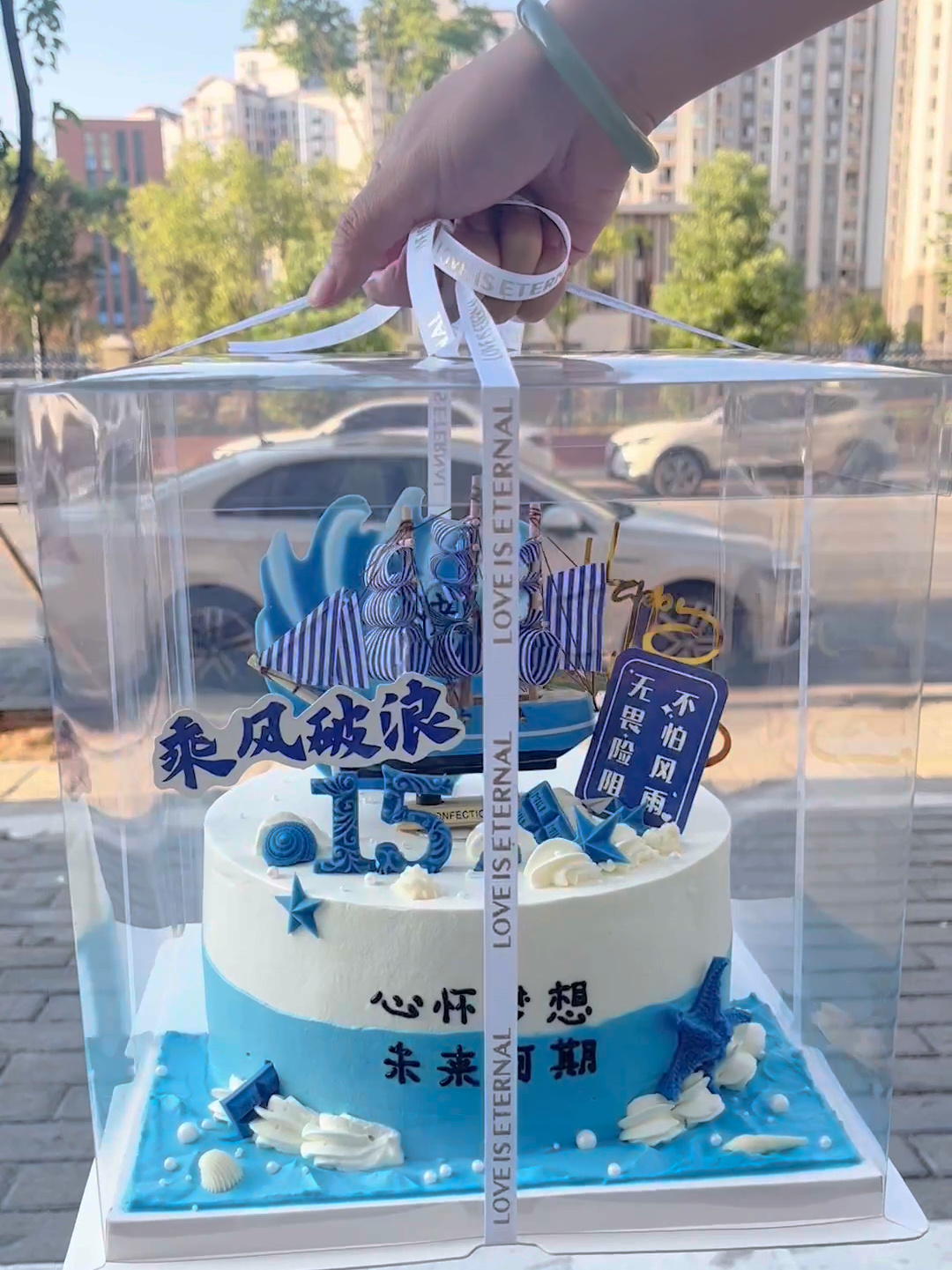 8寸15岁男孩生日蛋糕