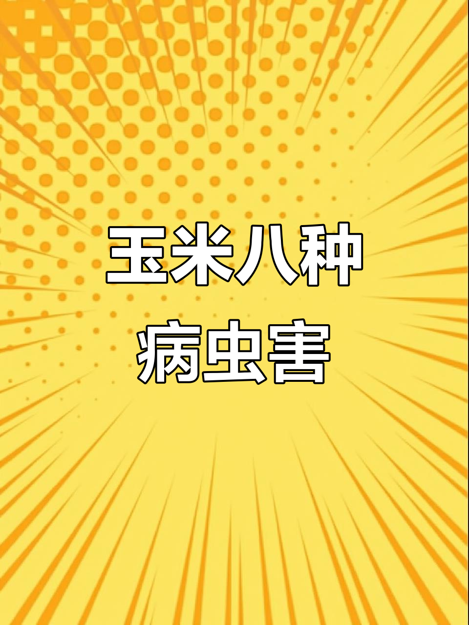 玉米八大常见病害全解析,防治方法一网打尽