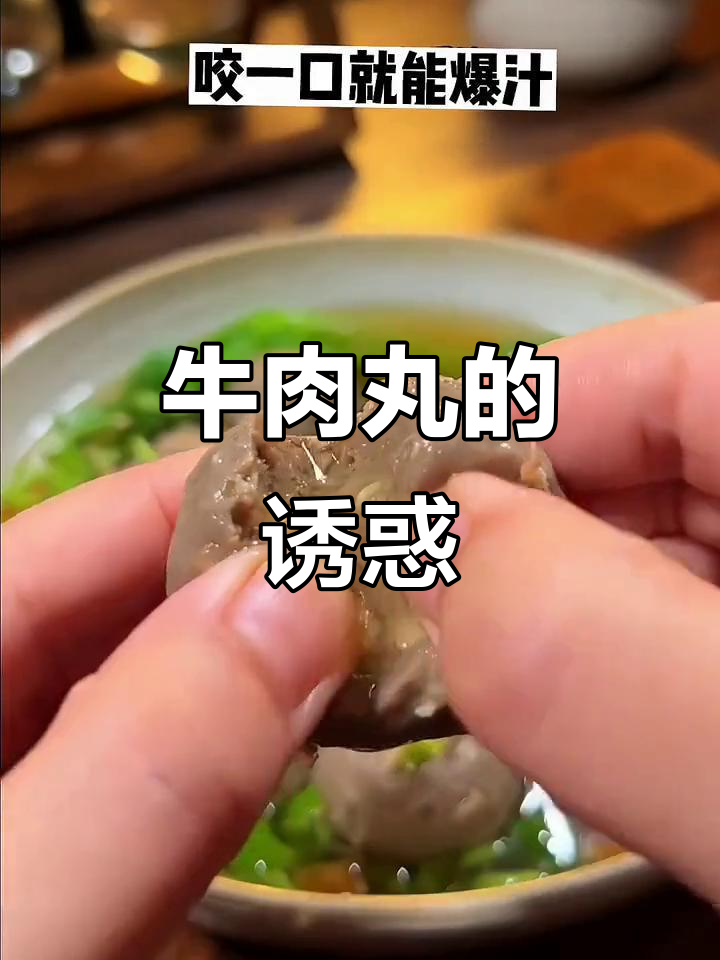 潮汕牛肉丸,简单煮一锅,爆汁美味无法抗拒!