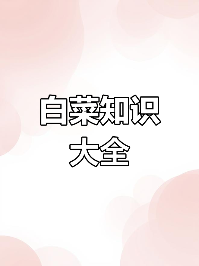 白菜种类大揭秘,吃法全解析