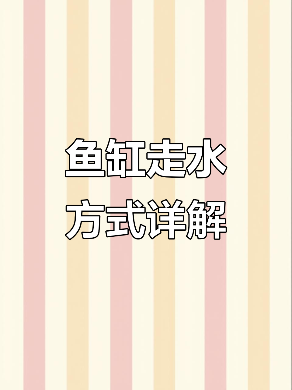 鱼缸过滤系统揭秘:从主下水管到倍滤全解析