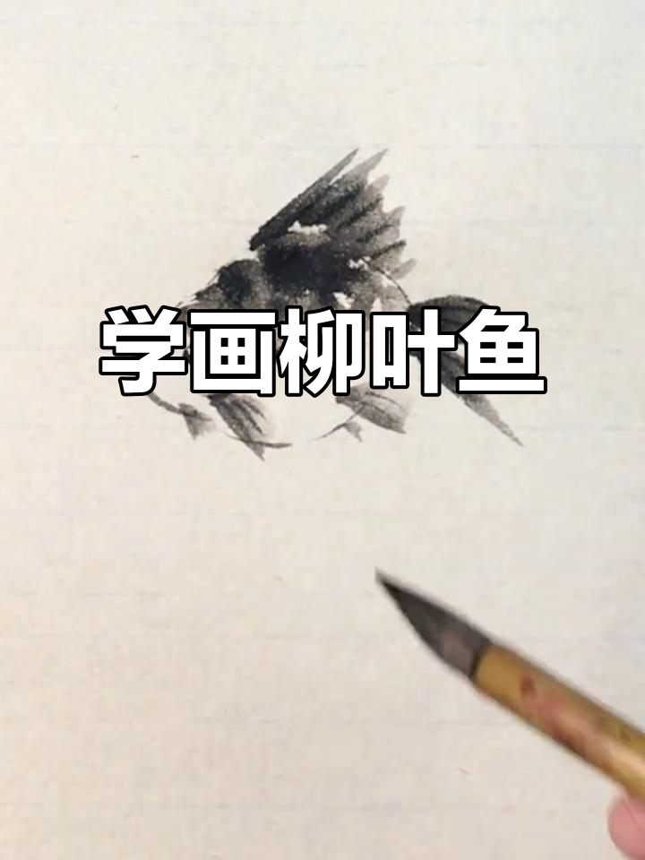 柳叶鱼画法全解析，轻松学会国画风