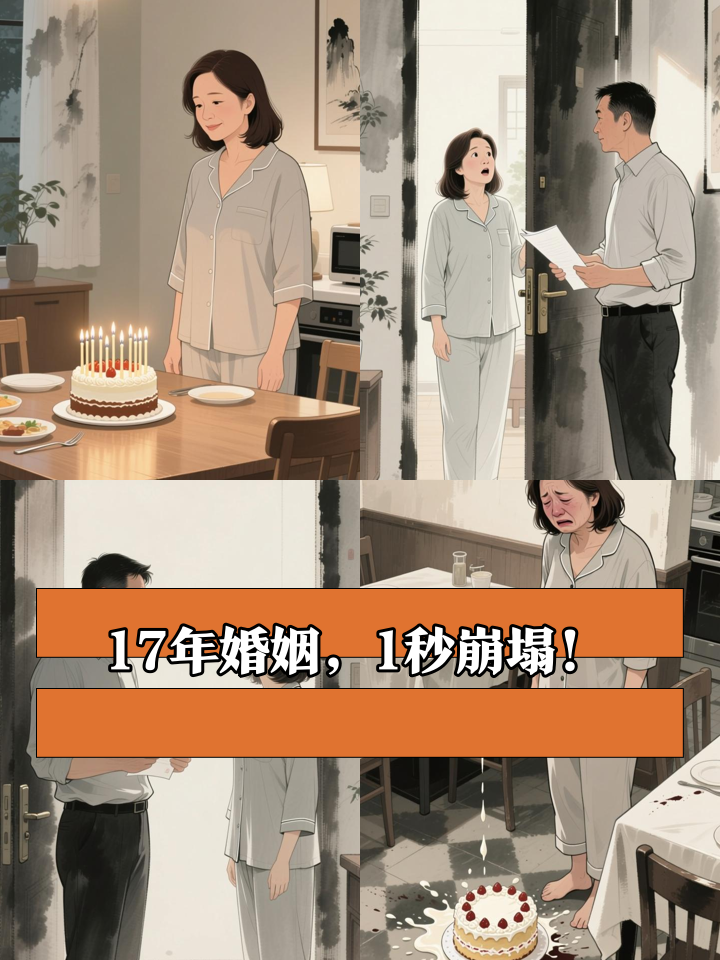 结婚17周年纪念日，她收到了丈夫的离婚协议