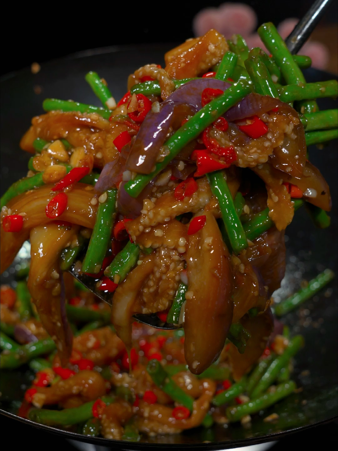 茄子炒豆角