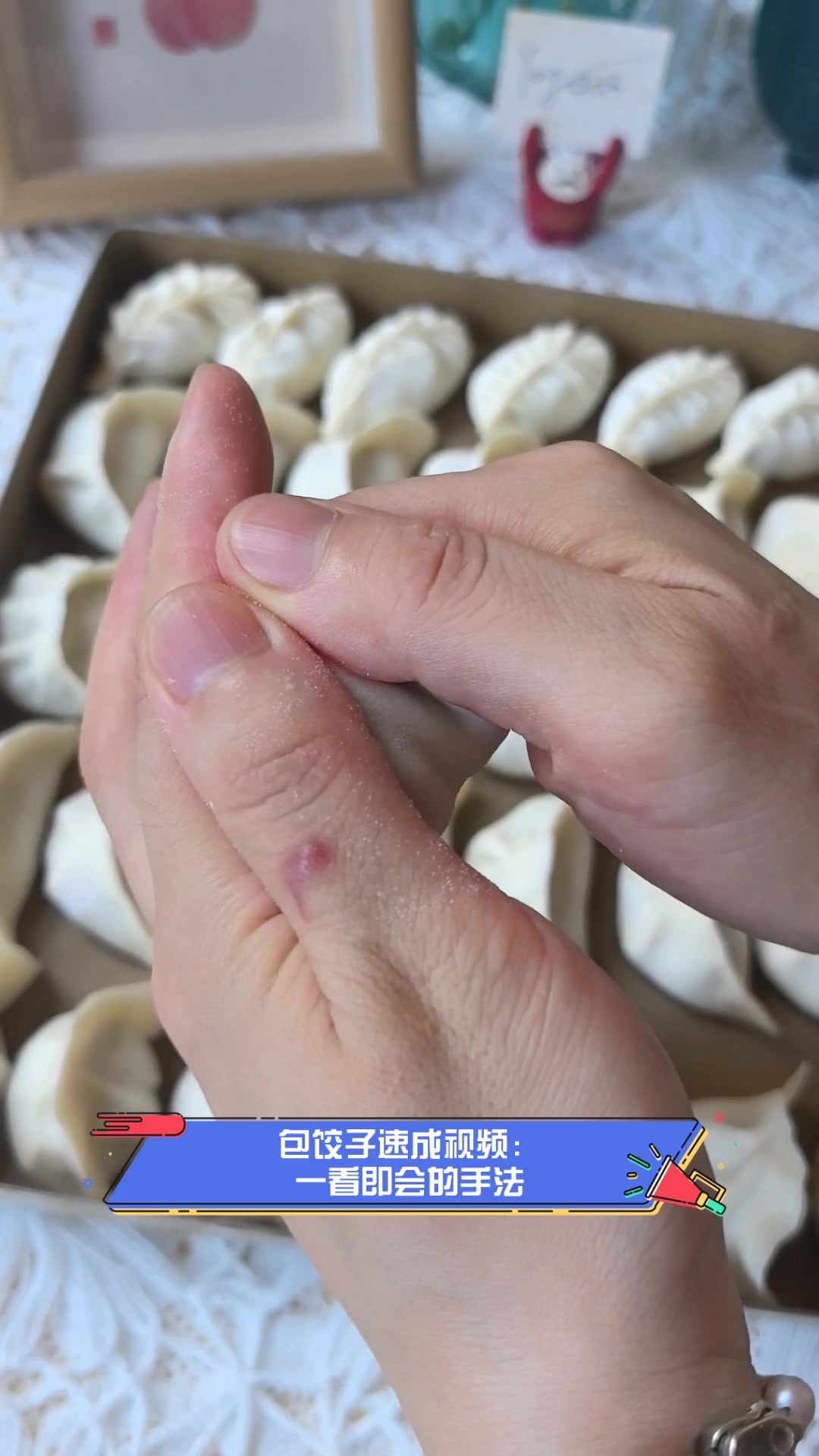 包饺子速成视频:一看即会的手法