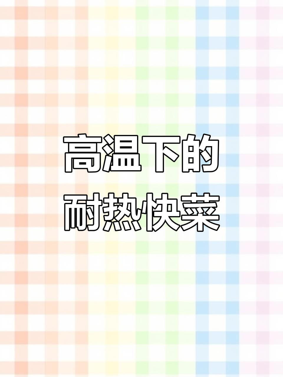 40度高温下,这款快菜品种表现惊艳,耐热能力超乎想象