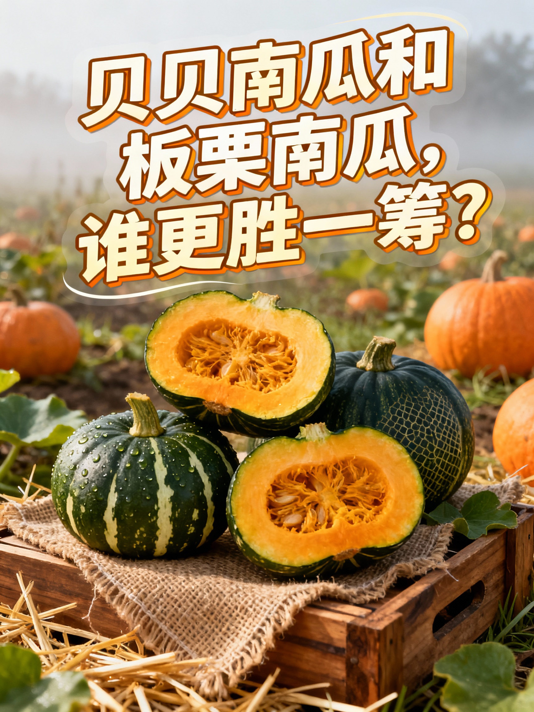 贝贝南瓜和板栗南瓜,谁更胜一筹?