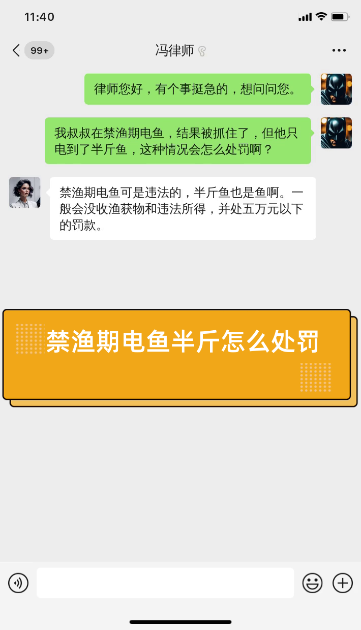 禁渔期电鱼半斤怎么处罚