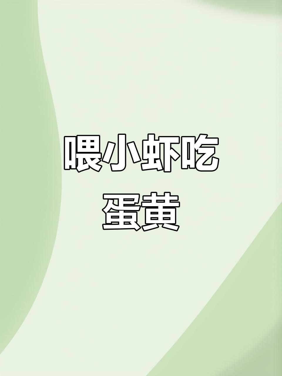 小虾抢蛋黄,脑袋黄黄的超可爱