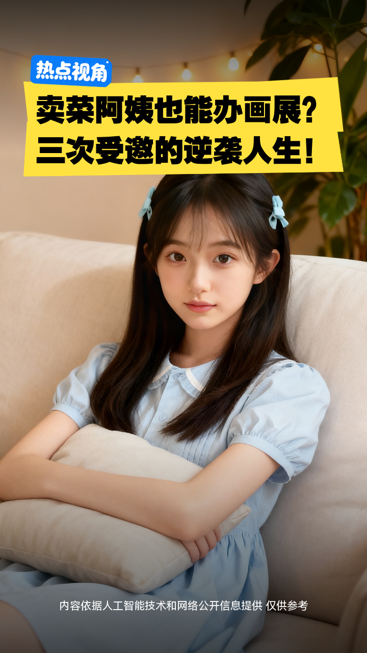 卖菜阿姨也能办画展？三次受邀的逆袭人生！