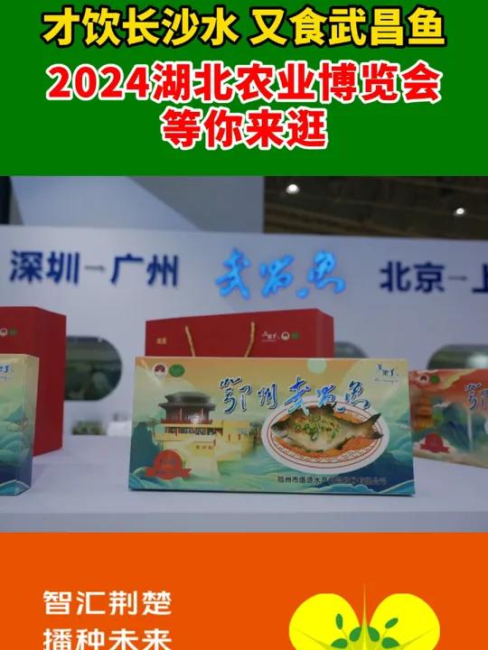 才饮长沙水 又食武昌鱼,2024湖北农业博览会,等你来逛