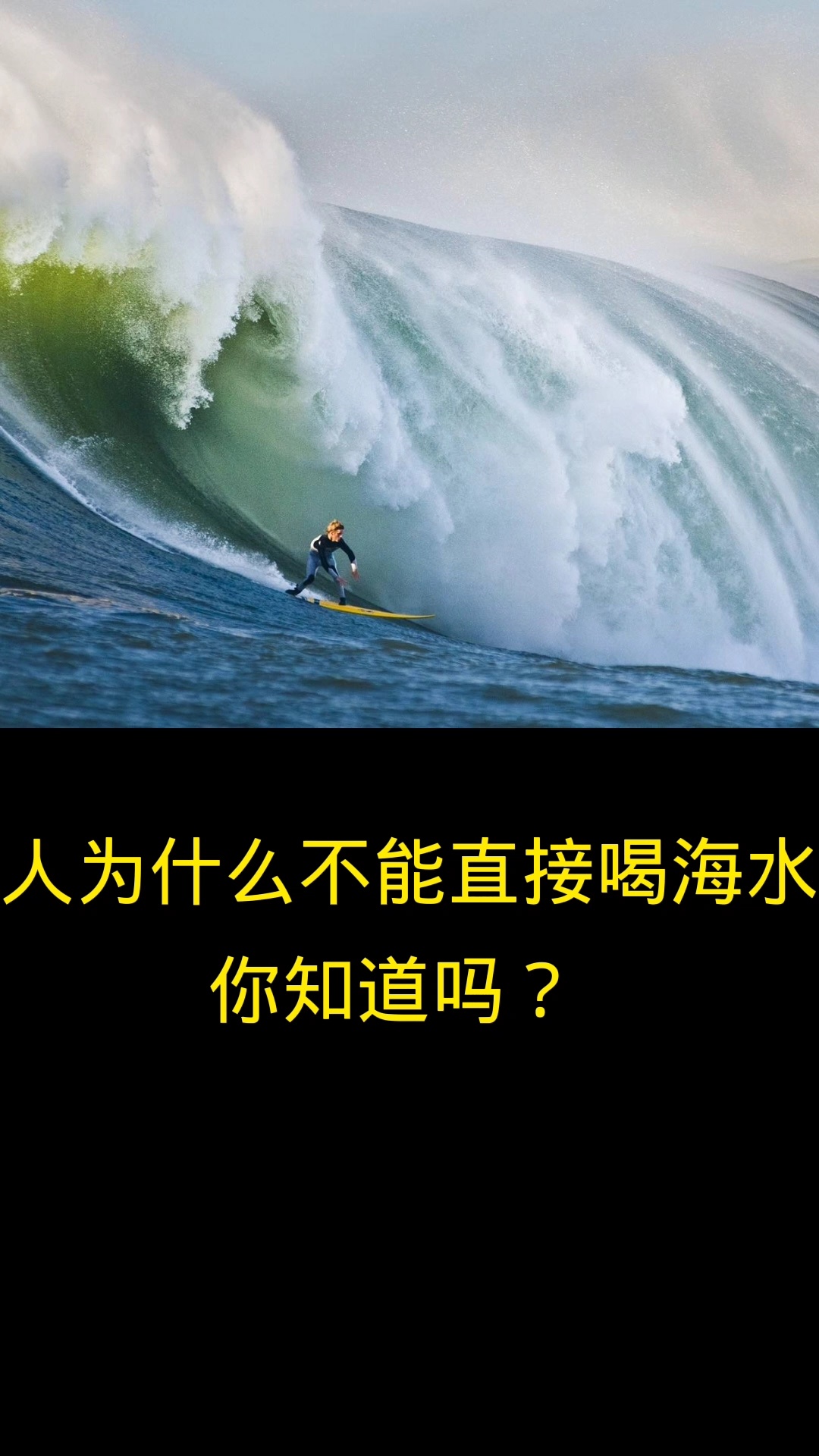 人类为什么不能直接喝海水