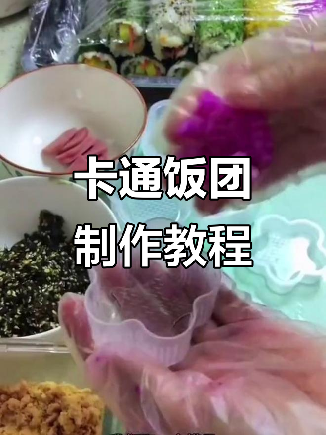 宝宝爱吃饭团，卡通造型超可爱