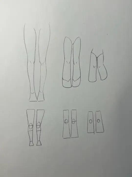 0基础腿 q版腿绘画教学