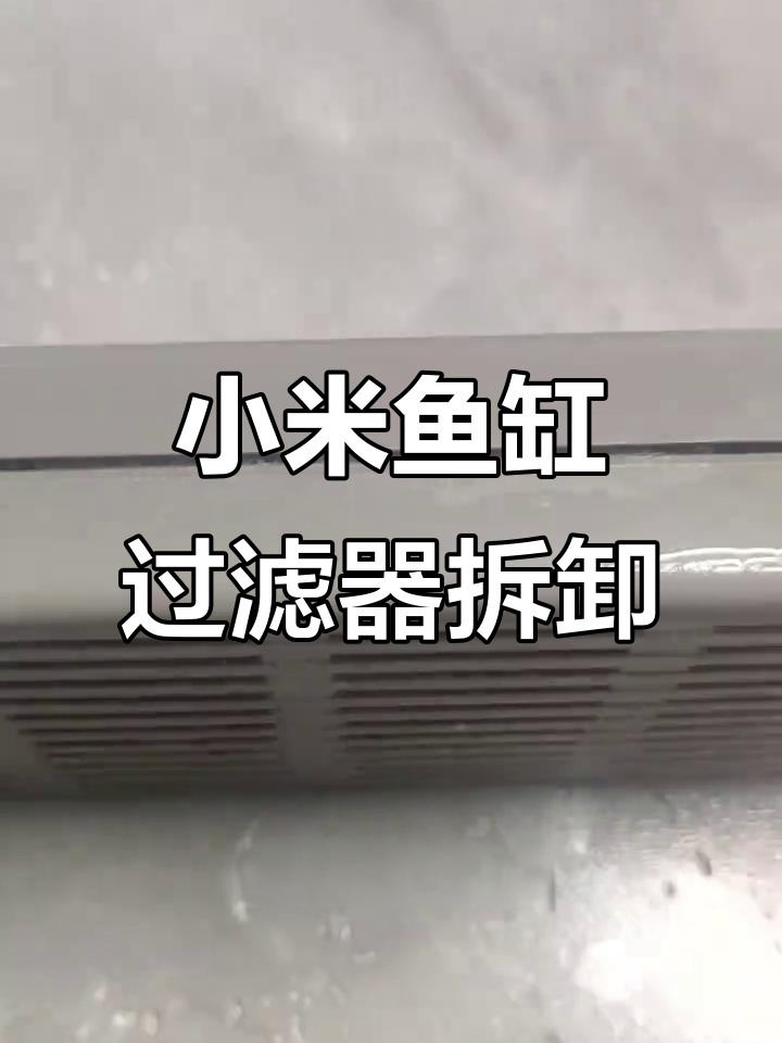 小米鱼缸过滤仓拆解全攻略，轻松上手！