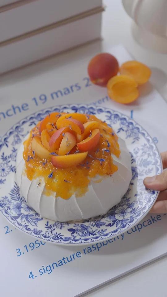 杏子帕夫洛娃蛋糕层次丰富独属夏日的甜品