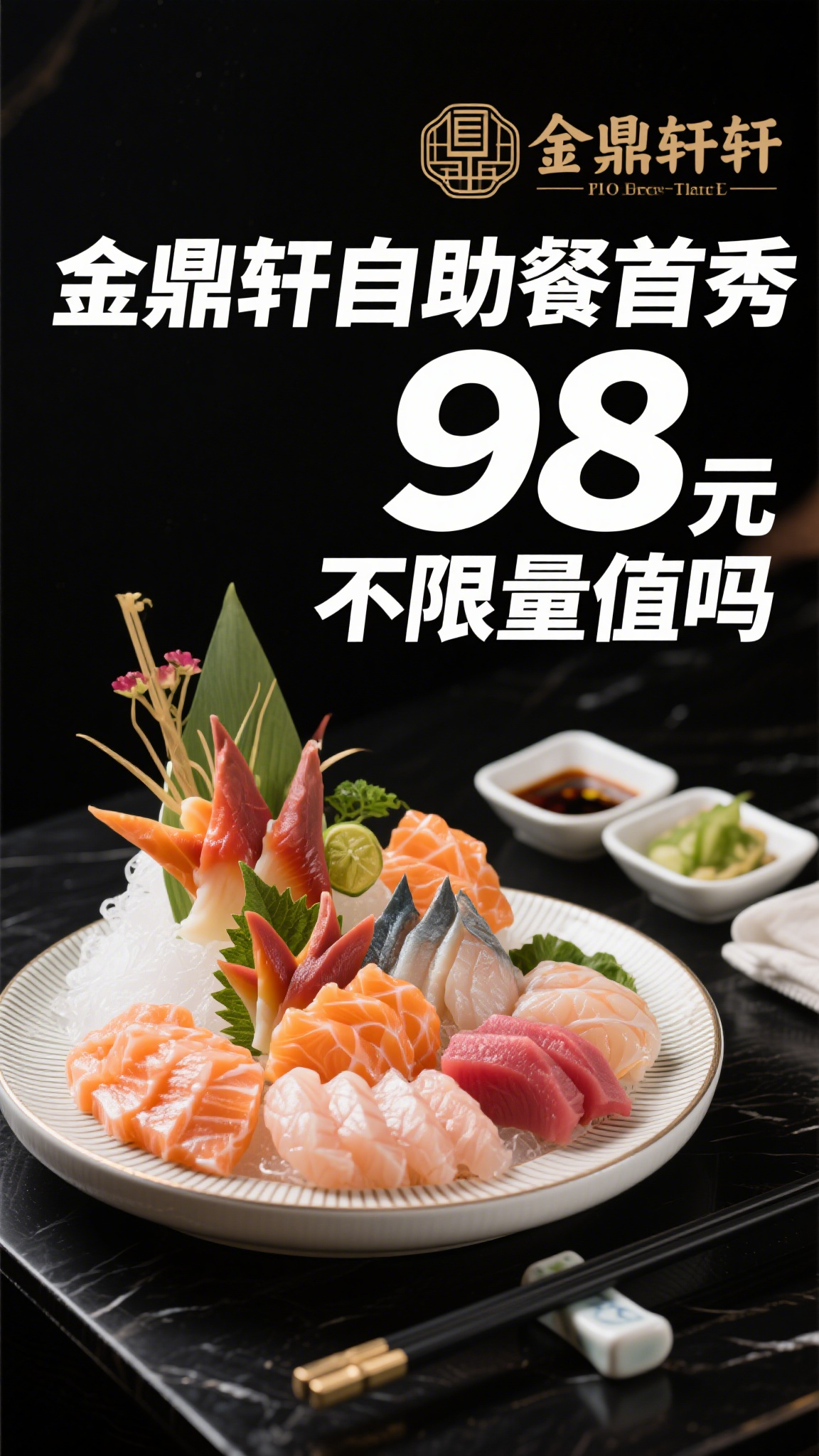 金鼎轩自助餐首秀，98元不限量值吗