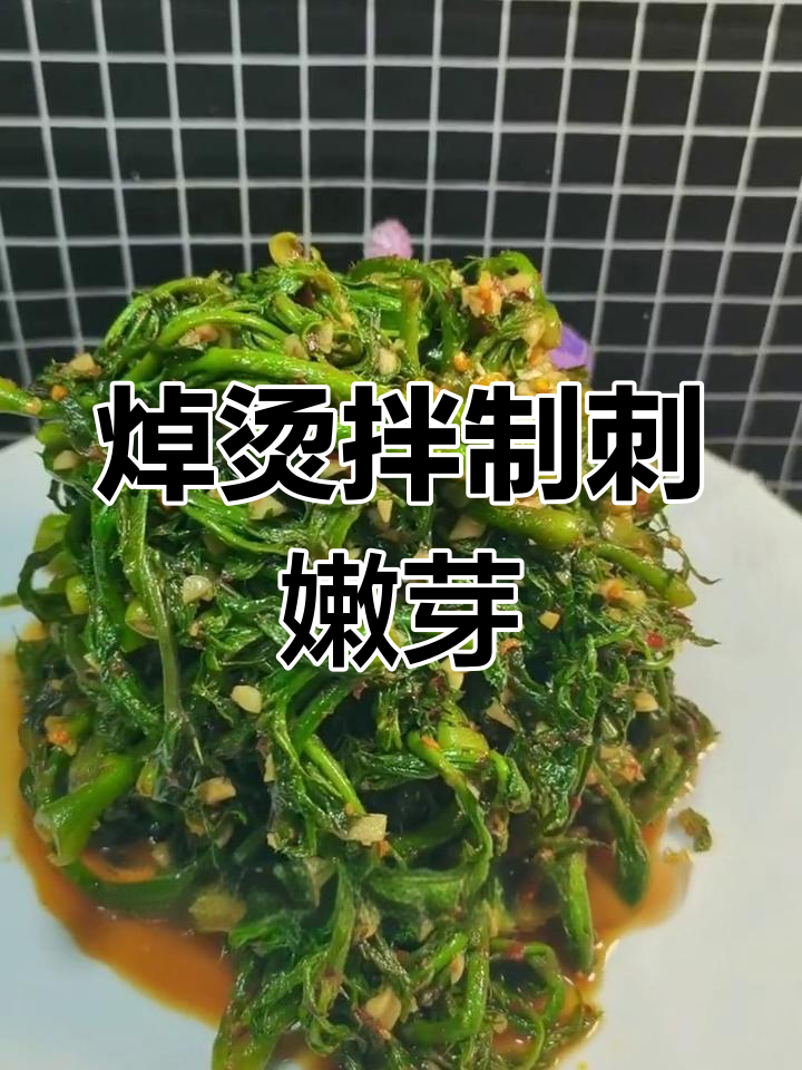 刺嫩芽的独特做法,季节性美食别错过