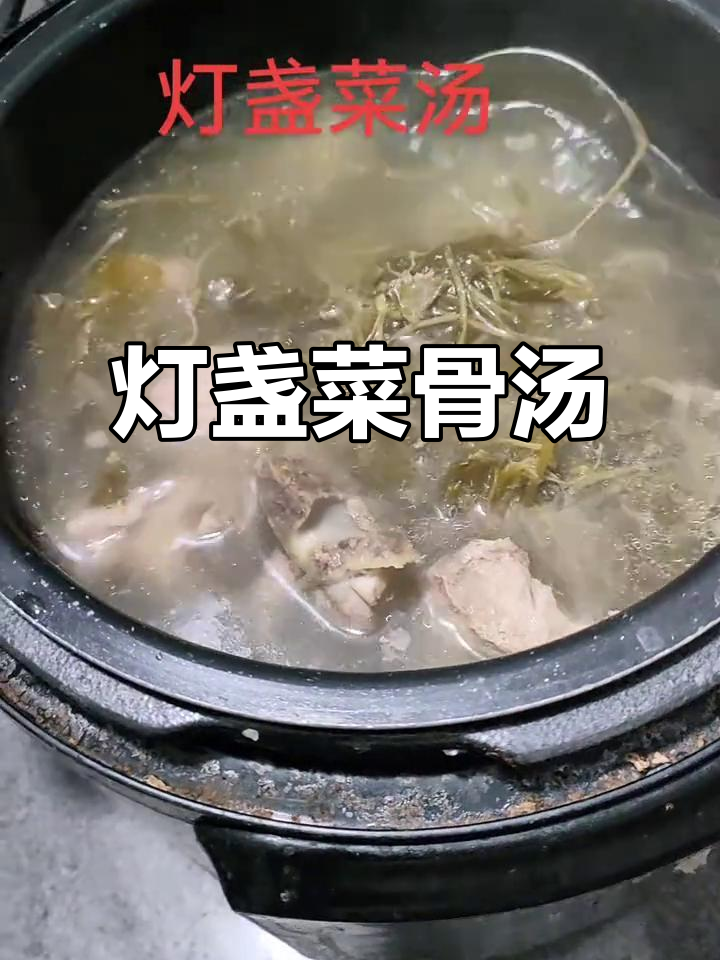 灯盏菜煲骨头汤，除湿又美味！