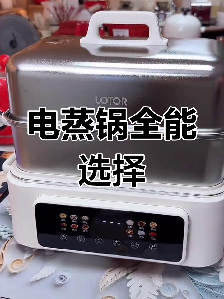 徕多电蒸锅,三层大容量,自动保温,早餐必备神器