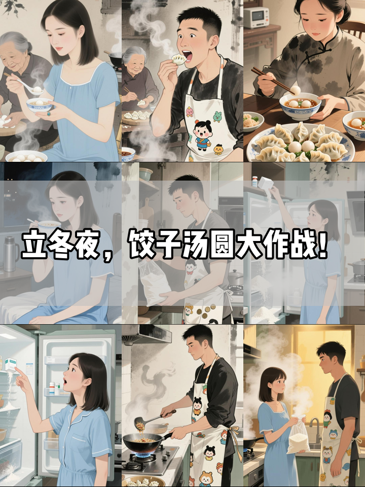立冬夜为习俗吵翻天,一碗饺子汤圆暖全家!