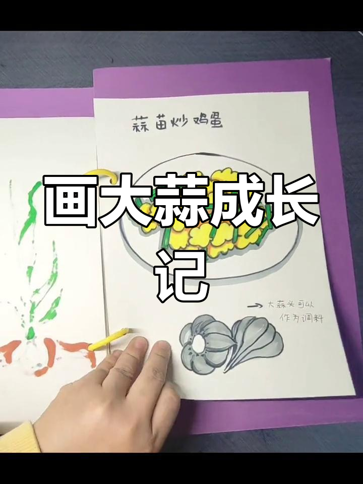 大蒜生长日记:一起画画,亲子互动学知识