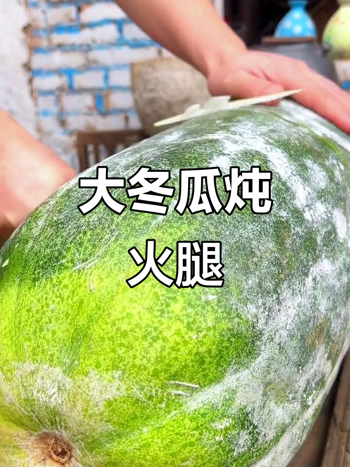 30斤大冬瓜配两年老火腿,炖出满满一锅美味