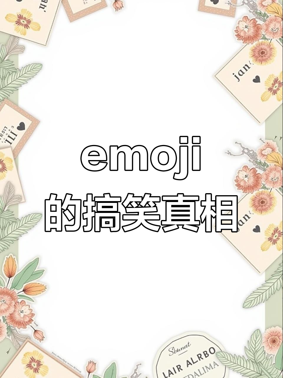 官方表情包解释大揭秘,原来这些emoji这么有趣!