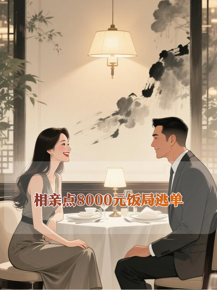 太离谱，上海女子经婚介介绍相亲，点豪华一桌8000元饭菜，男子借口上厕所后逃单不归，女子独