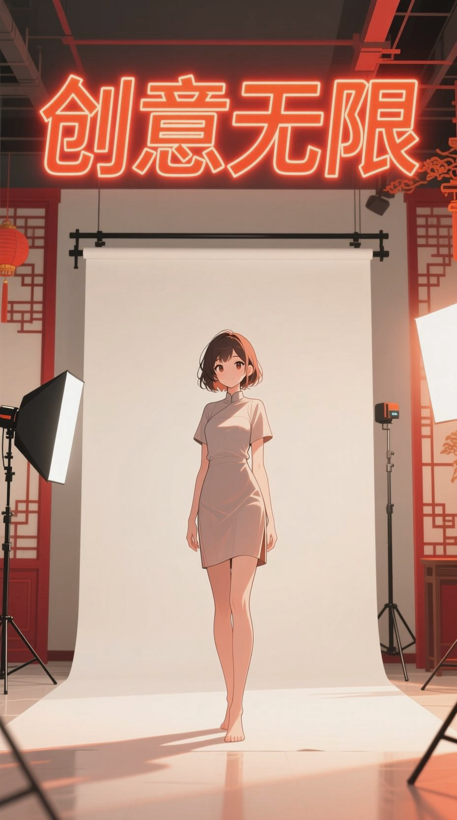 苍音妲己鱼尾晚礼服风采