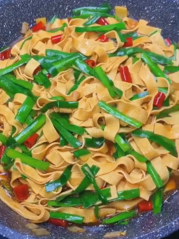 清炒豆腐皮