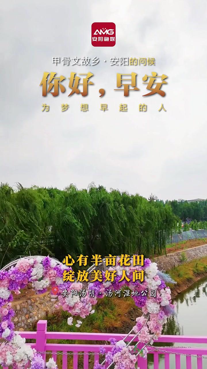 你好,早安!甲骨文故乡·安阳的问候(安阳融媒:梁钦宇网络达人@最汤阴)殷墟甲骨文中华文化新