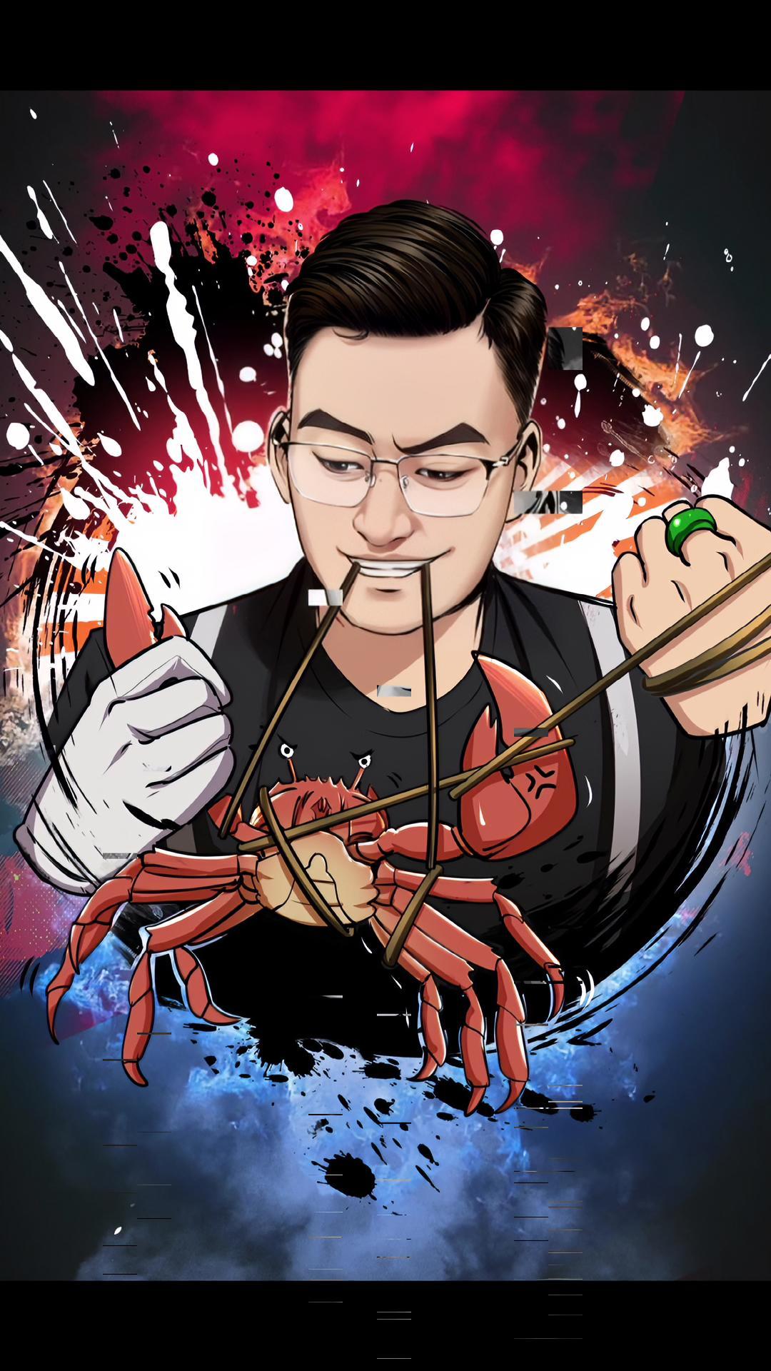 画画 头像 头像设计之螃蟹专家