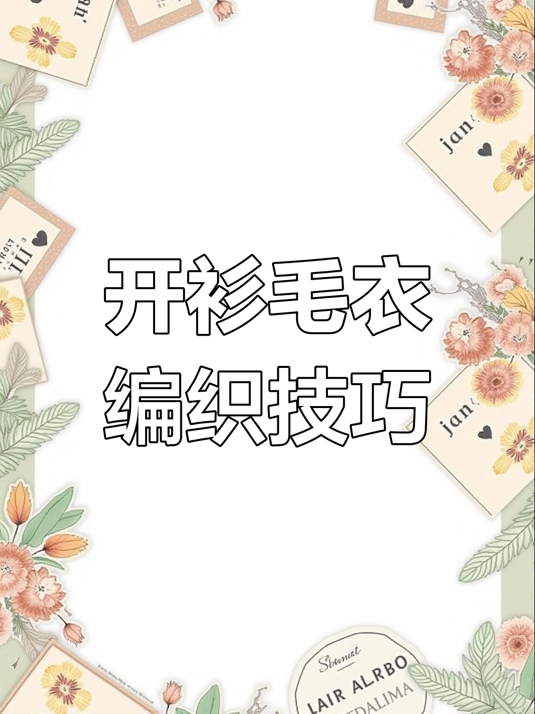 从上往下编织开衫毛衣教程