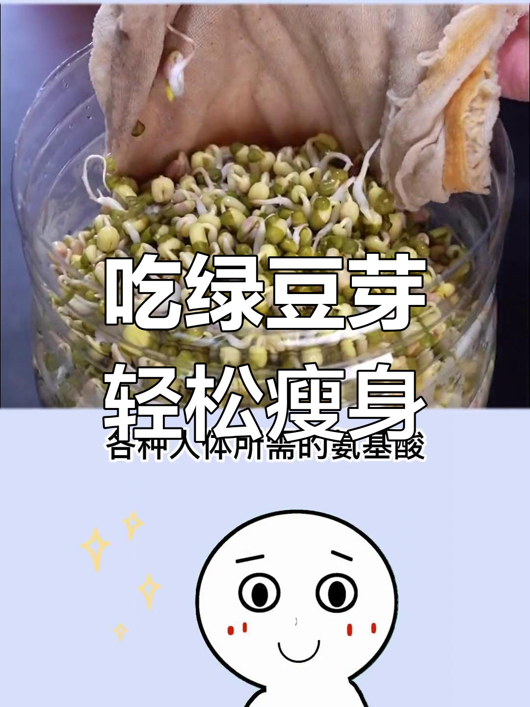 减脂期必吃绿豆芽,低热量高营养,炒豆芽加点醋更美味