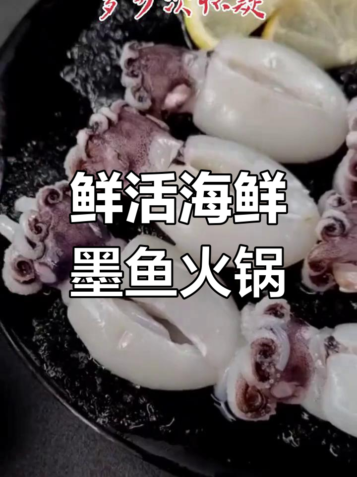 新鲜墨鱼仔火锅食材,冷冻半成品方便快捷