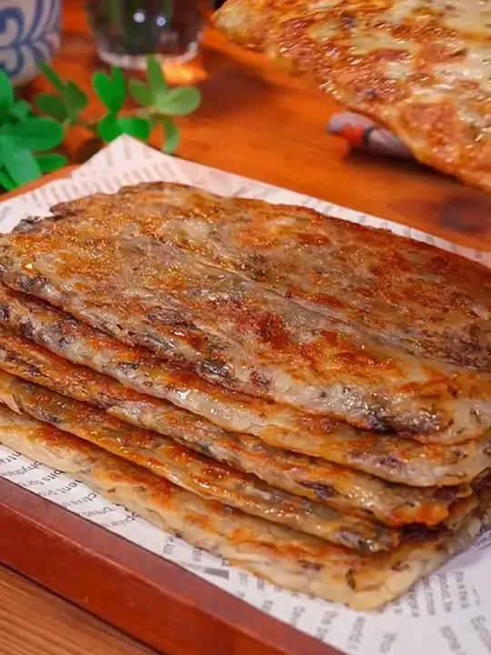 在家几分钟就能搞定的 梅干菜锅盔可煎可烤,酥脆咸香,好吃又方便