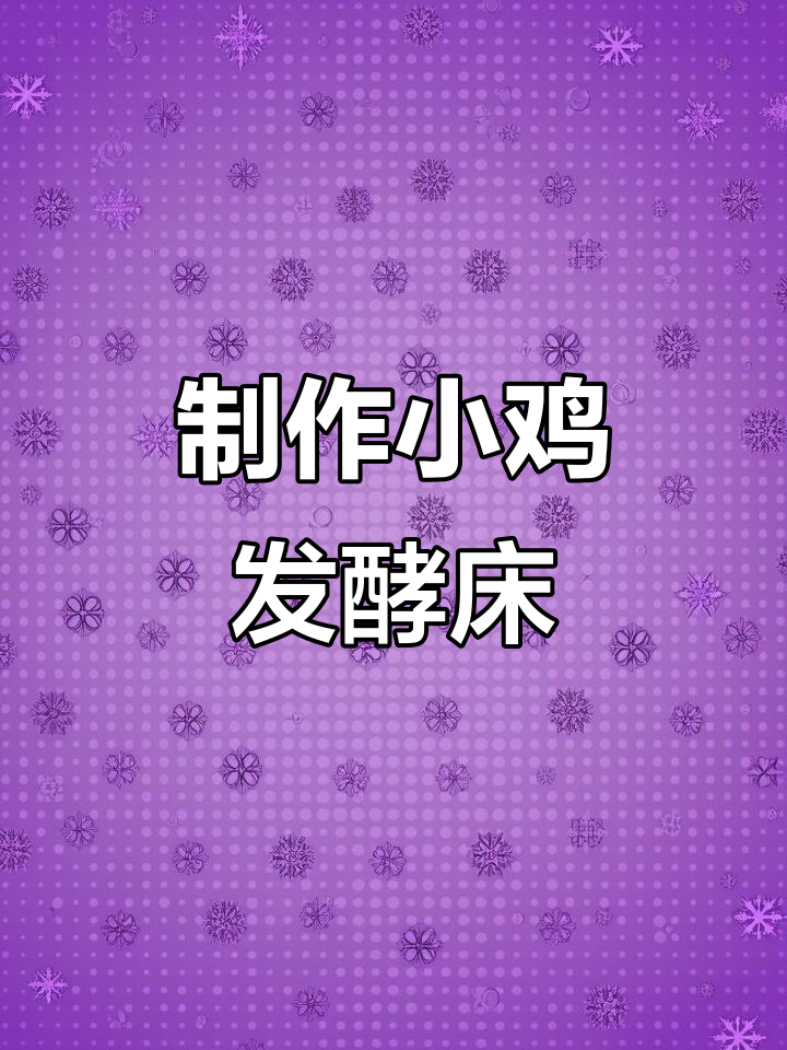 自制发酵床,告别养鸡异味烦恼