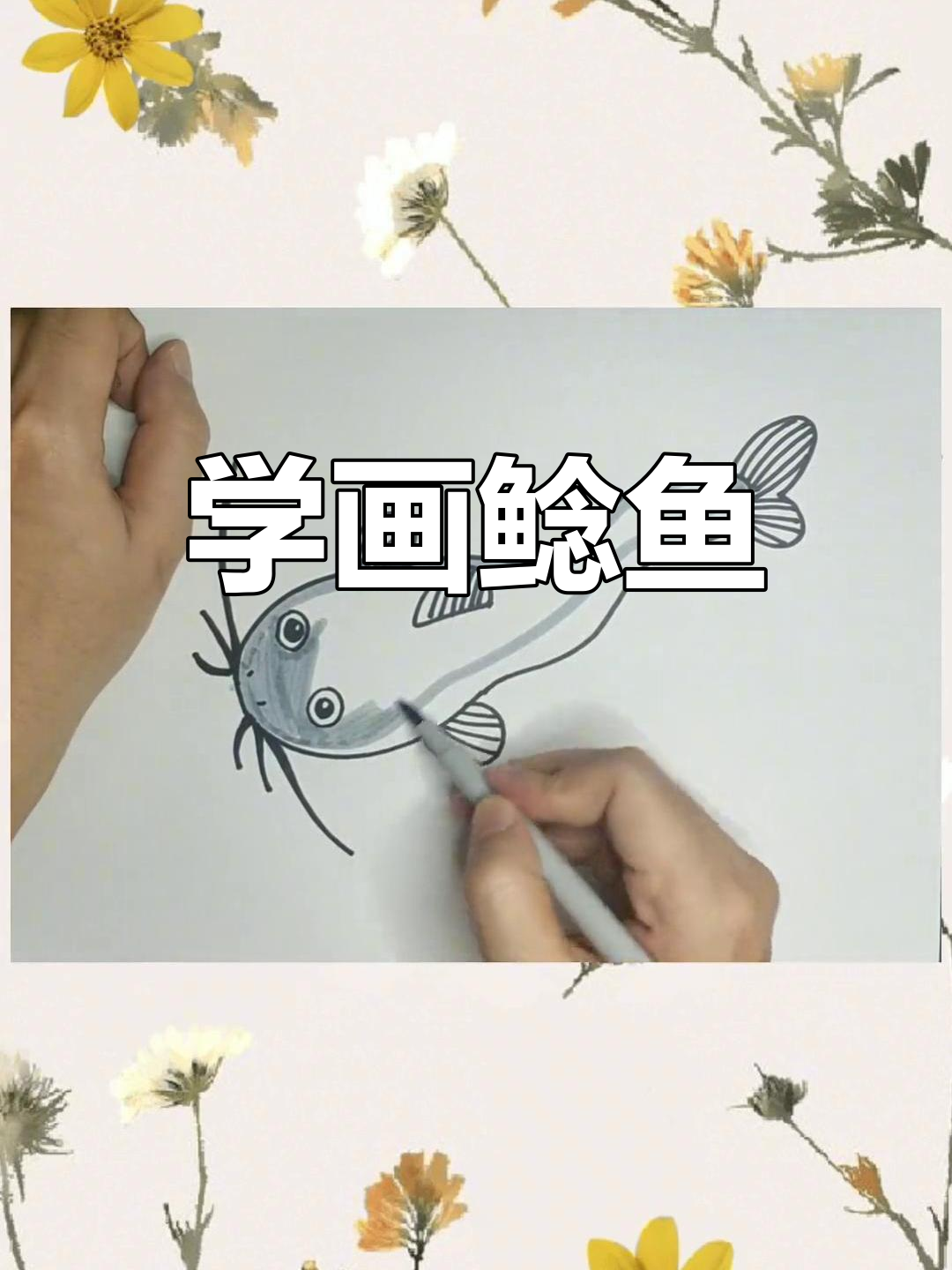 画可爱鲶鱼,简单步骤轻松学