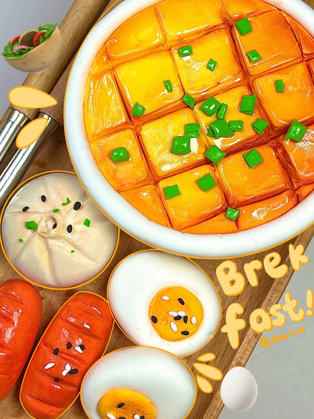 粘土教程|这么丰盛的中式早餐你爱了嘛!